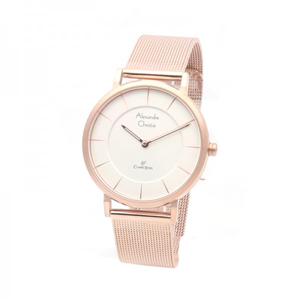 Alexandre Christie AC 8586 Rosegold White Lady LHBRGSL